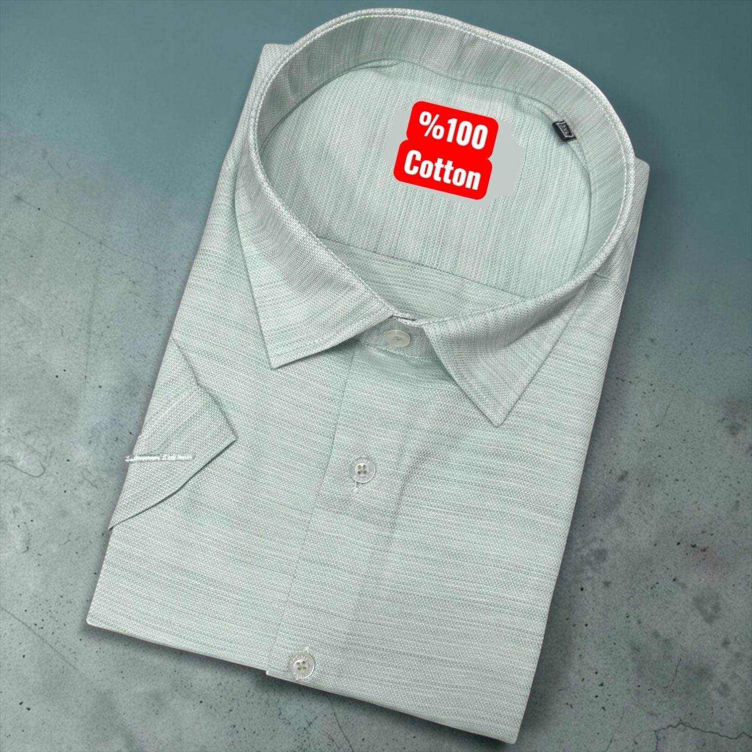 Linen Keten Klasik %100 Cotton Kısa Kollu Terletmeyen Gömlek 