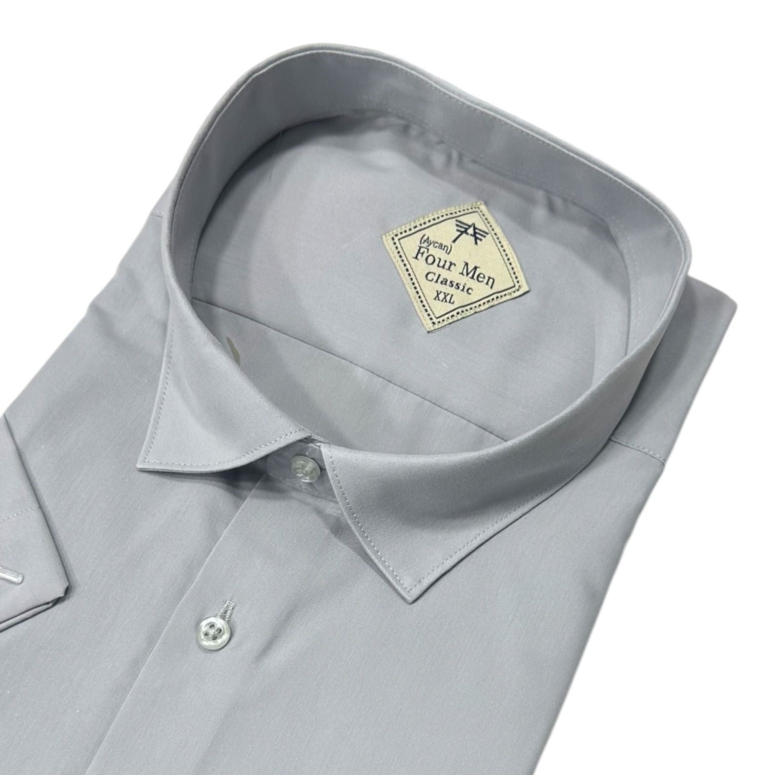 Linen Keten Klasik %100 Cotton Kısa Kollu Terletmeyen Gömlek 
