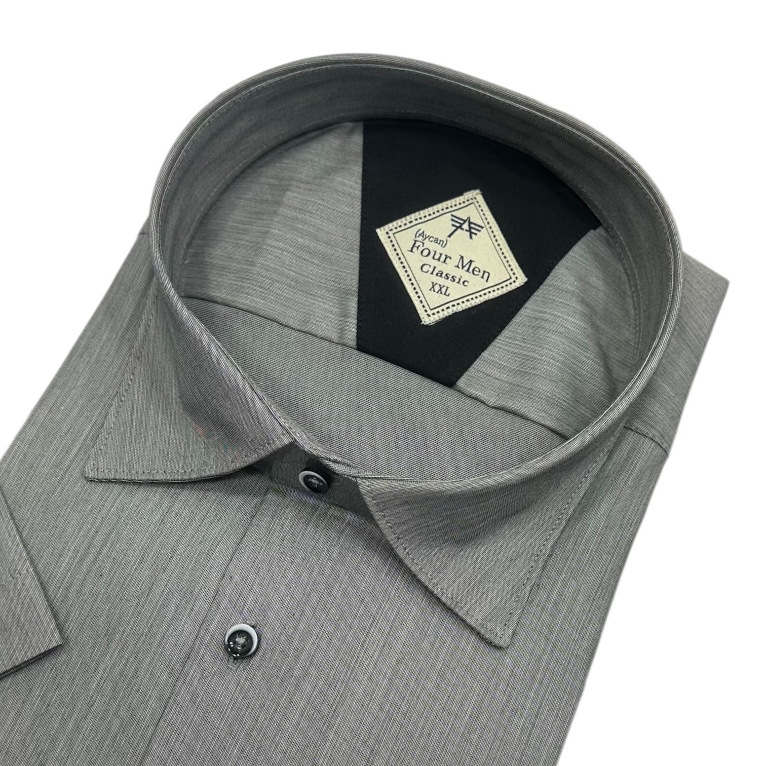 Linen Keten Klasik %100 Cotton Kısa Kollu Terletmeyen Gömlek 