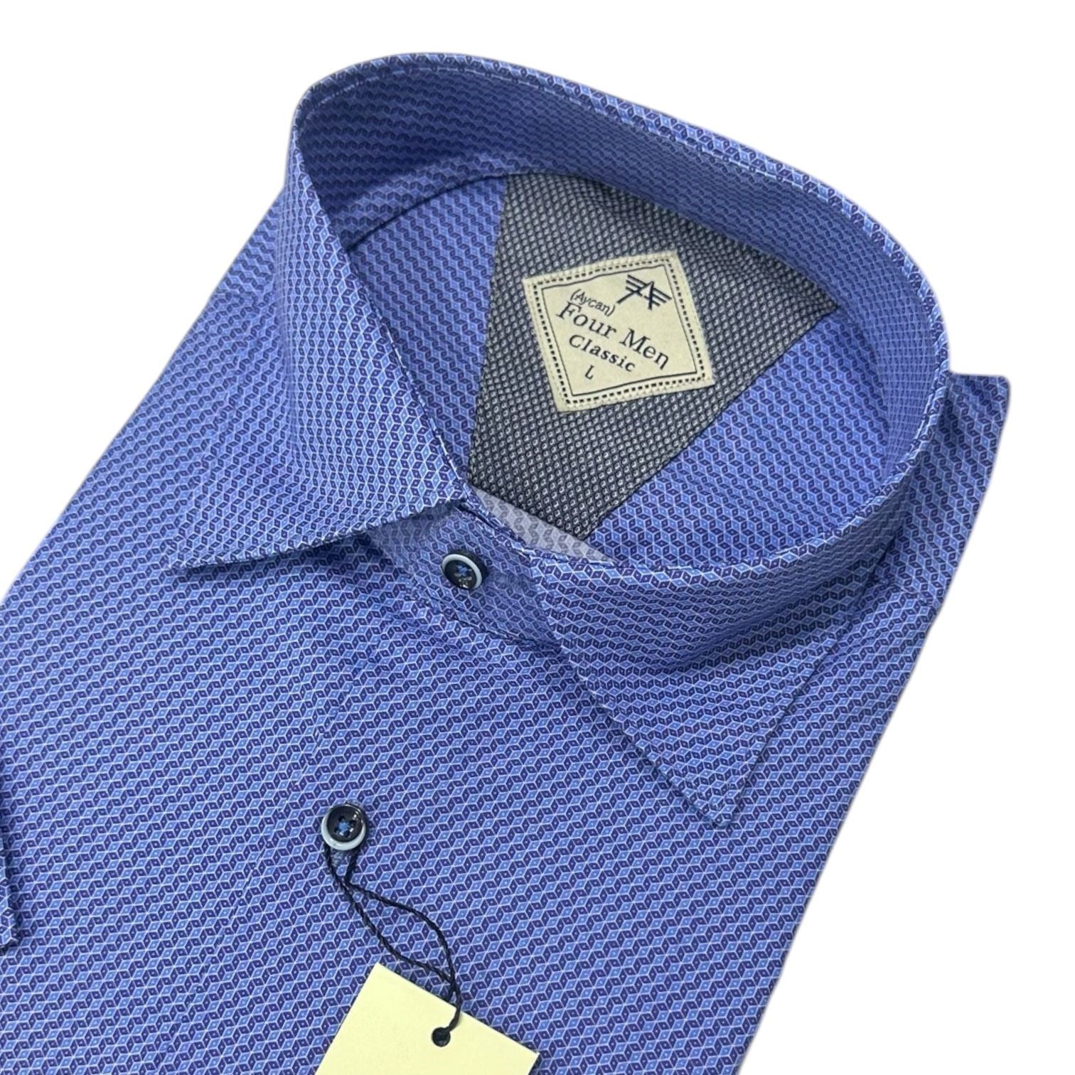 Linen Keten Klasik %100 Cotton Kısa Kollu Terletmeyen Gömlek 