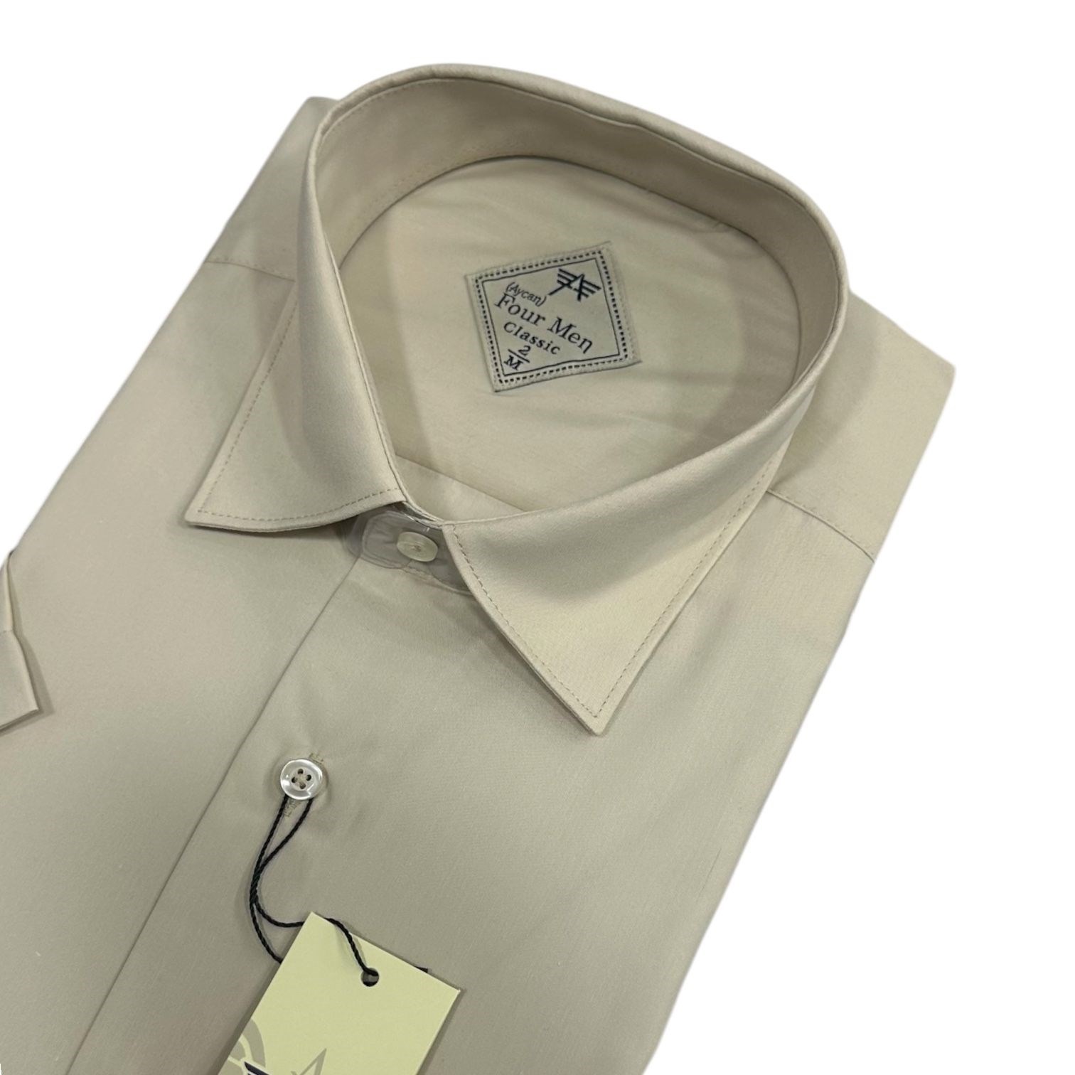 Linen Keten Klasik %100 Cotton Kısa Kollu Terletmeyen Gömlek 