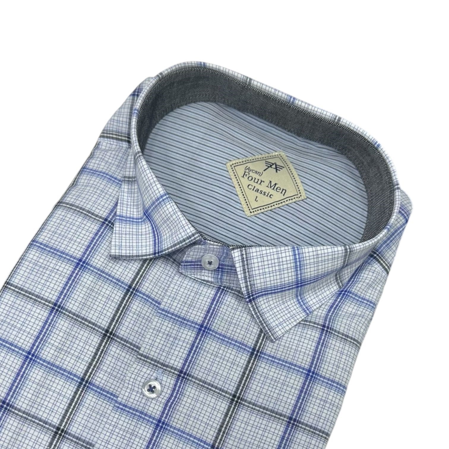 Linen Keten Klasik %100 Cotton Kısa Kollu Terletmeyen Gömlek 