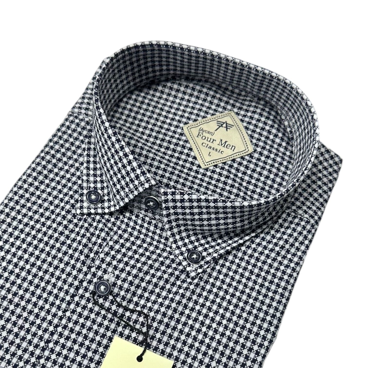 Linen Keten Klasik %100 Cotton Kısa Kollu Terletmeyen Gömlek 