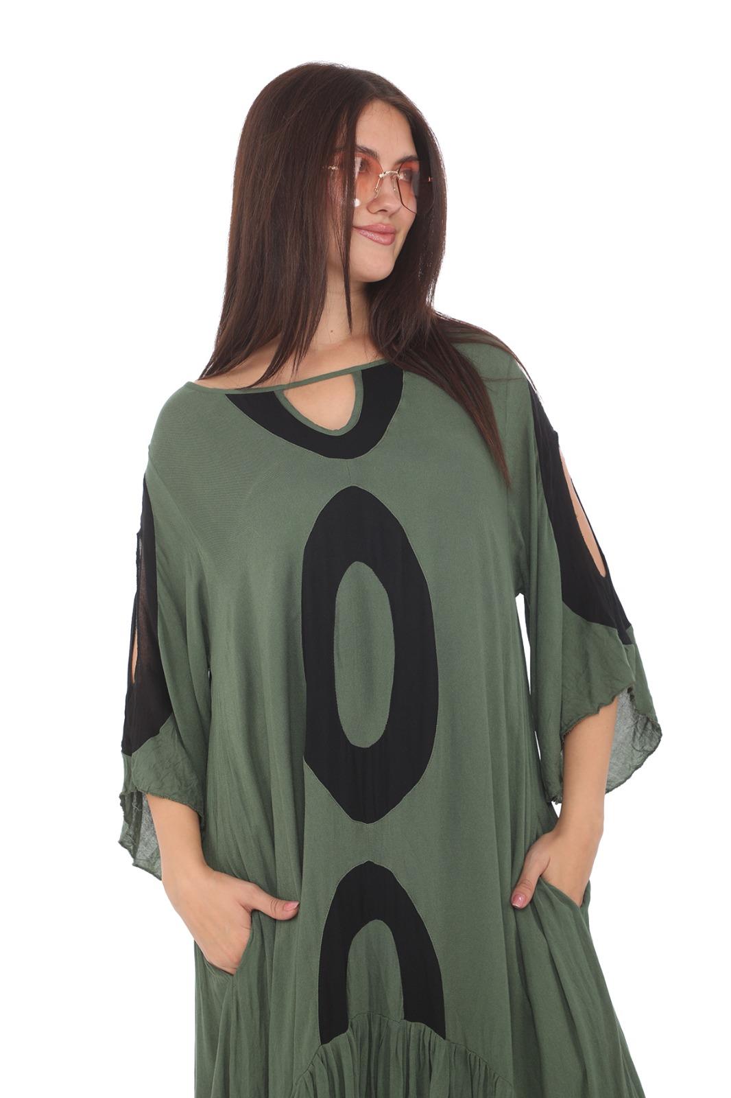 Omuz Dekolteli Balon Elbise