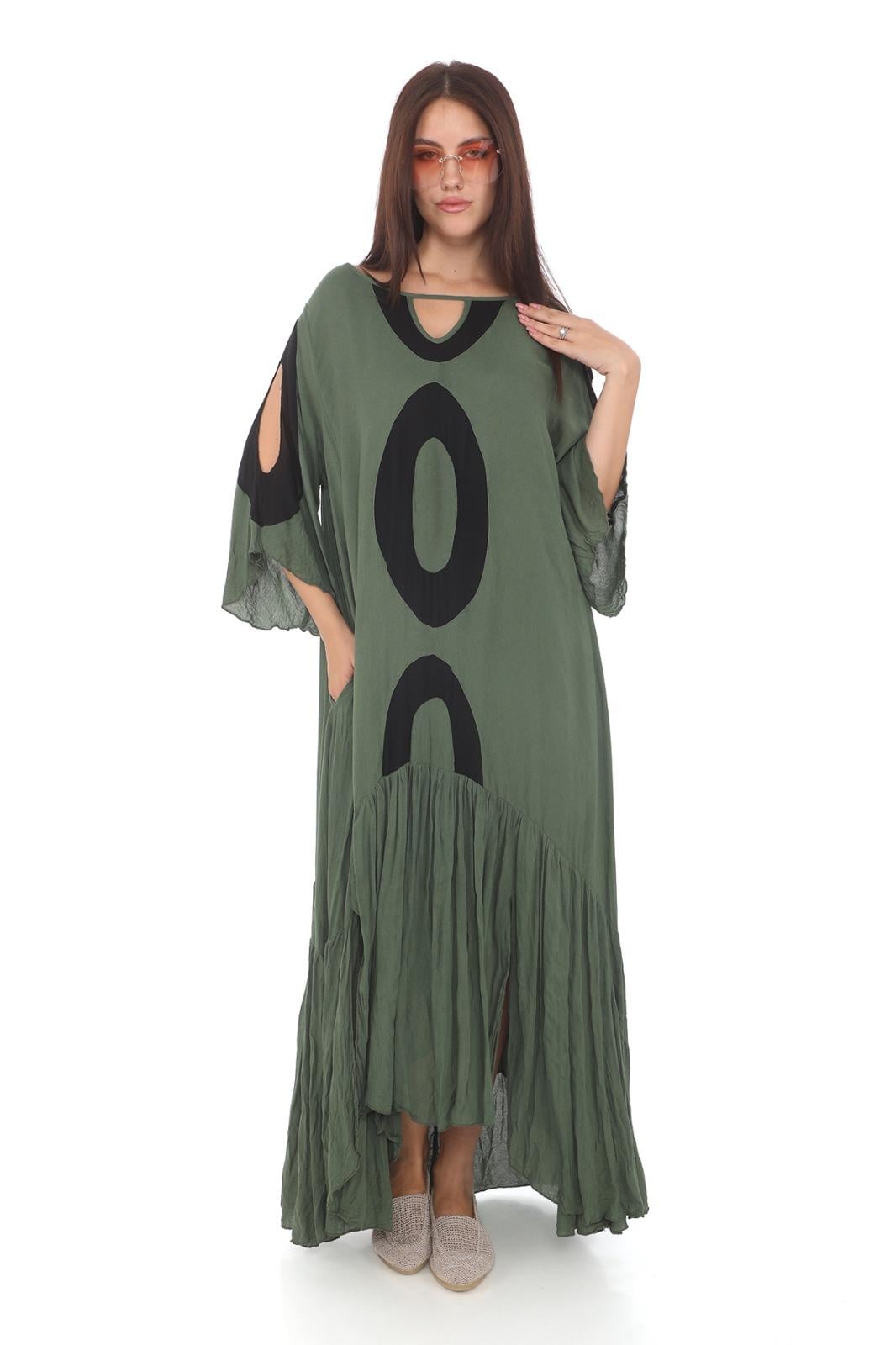 Omuz Dekolteli Balon Elbise