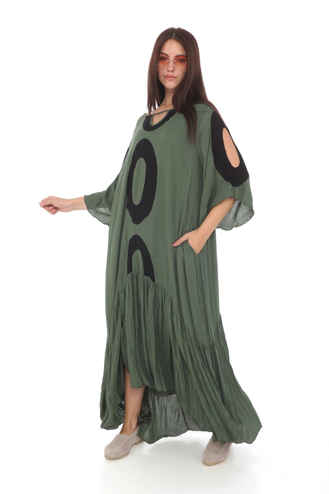 Omuz Dekolteli Balon Elbise