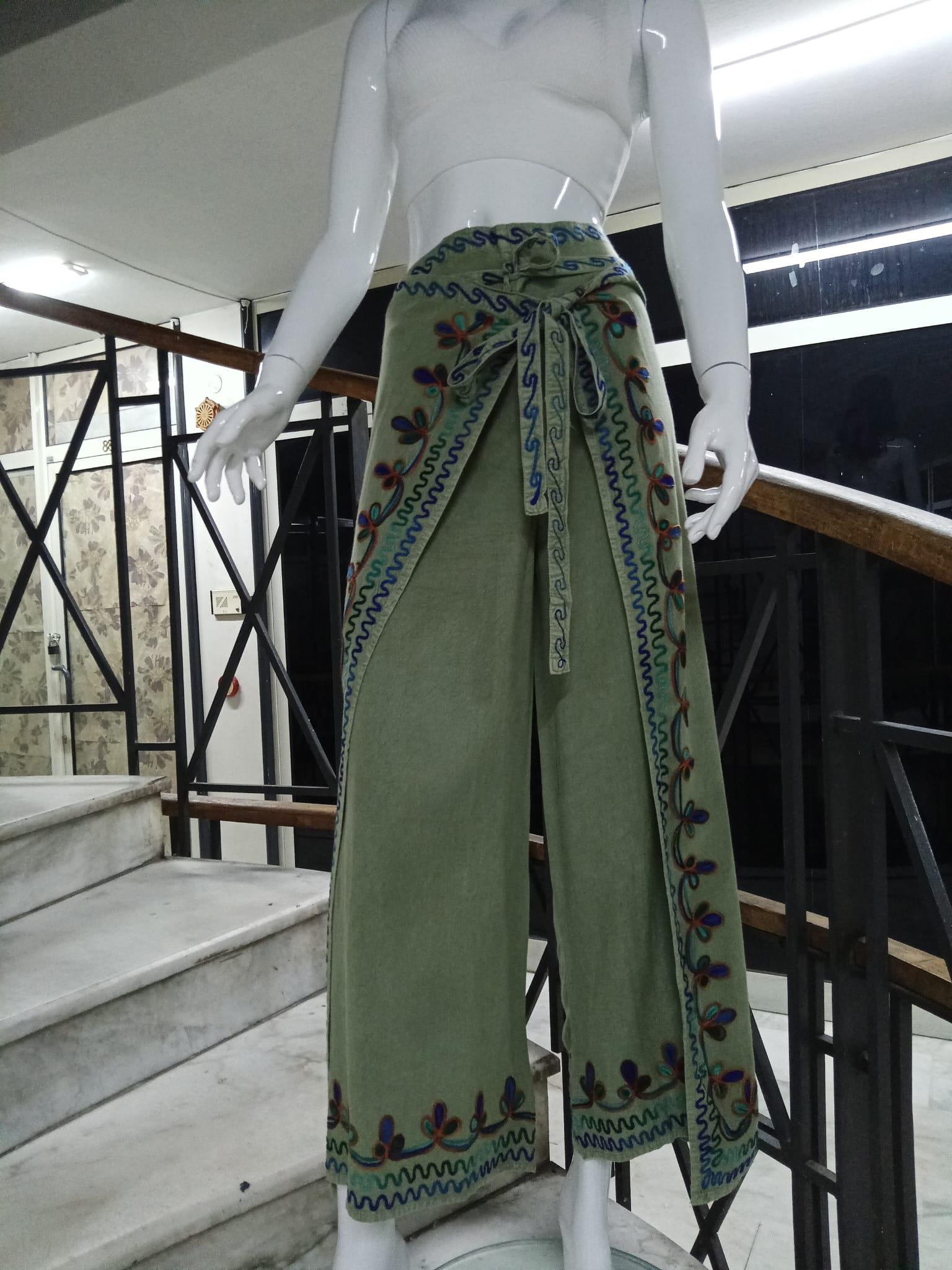 Otantik Nakış İşlemeli Harem Şalvar Bulmaca Pantolon(104 CM)