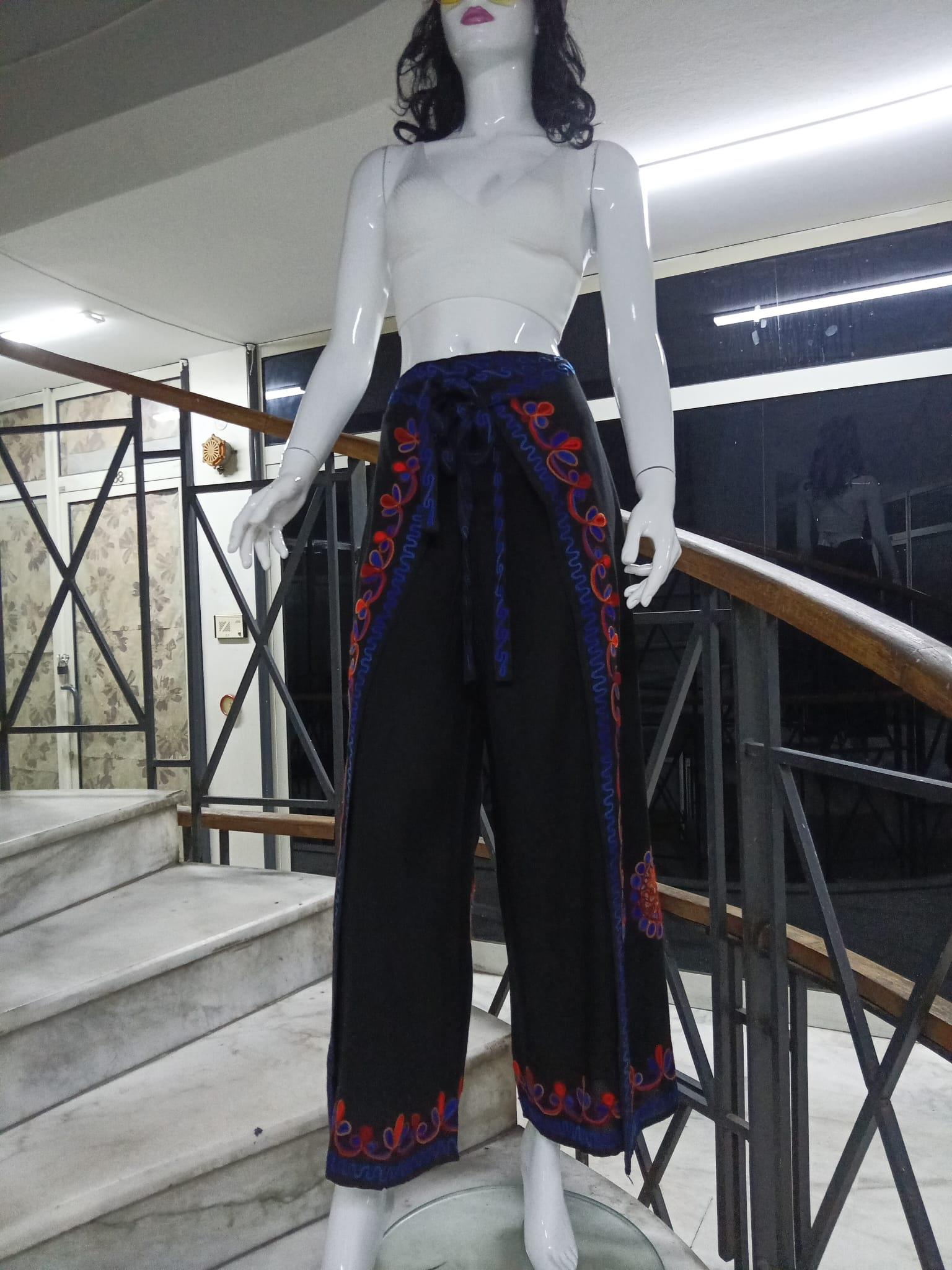 Otantik Nakış İşlemeli Harem Şalvar Bulmaca Pantolon(104 CM)