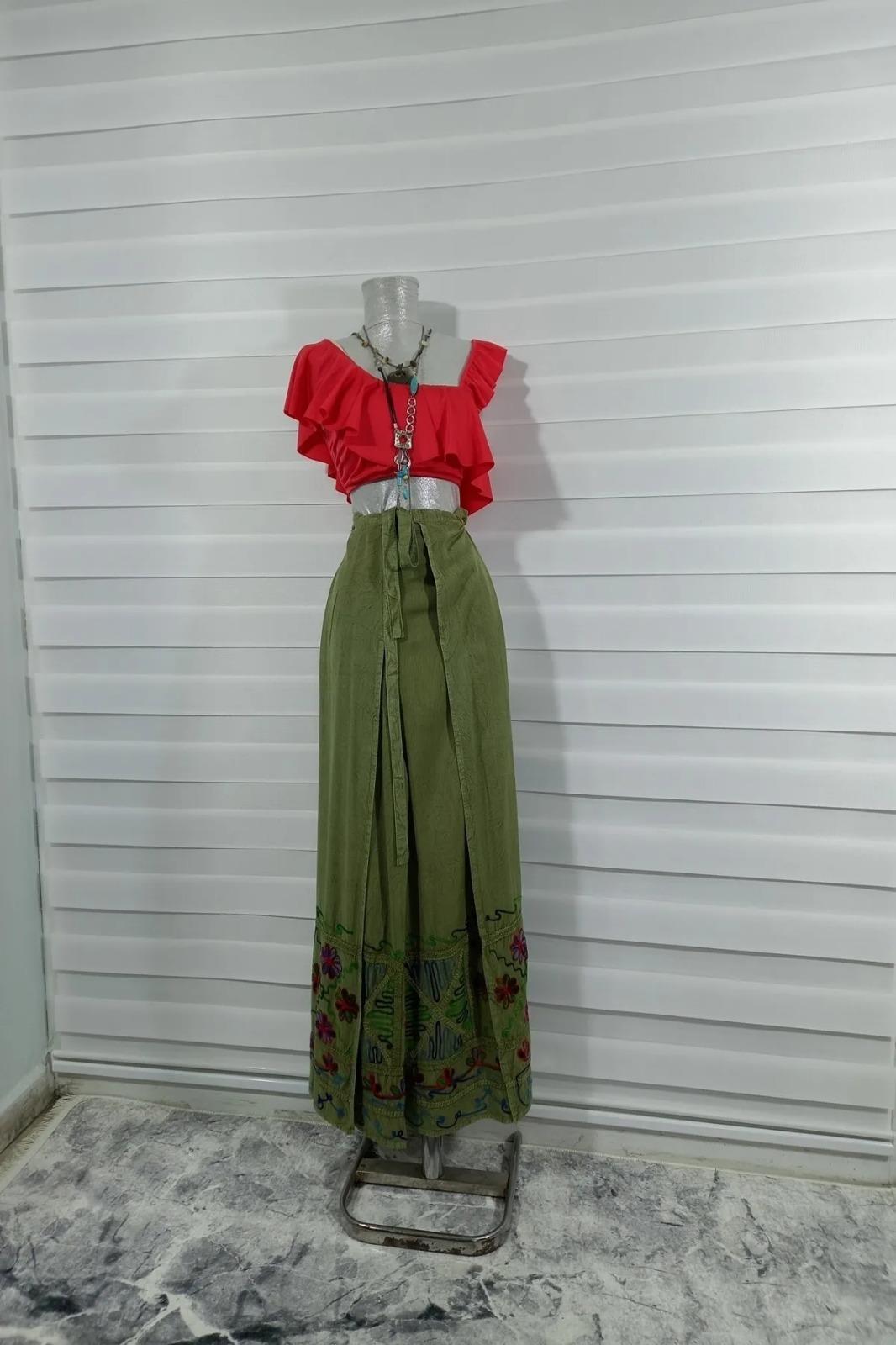Otantik Nakış İşlemeli Harem Şalvar Bulmaca Pantolon