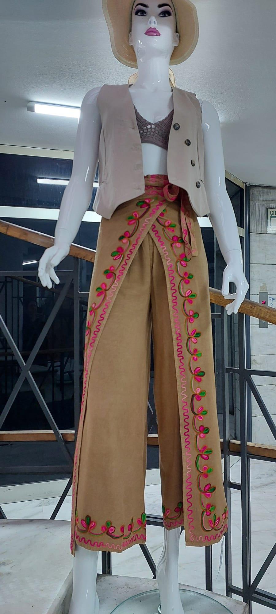 Otantik Nakış İşlemeli Harem Şalvar Bulmaca Pantolon