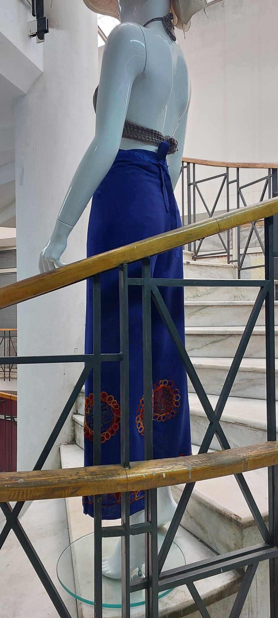 Otantik Nakış İşlemeli Harem Şalvar Bulmaca Pantolon
