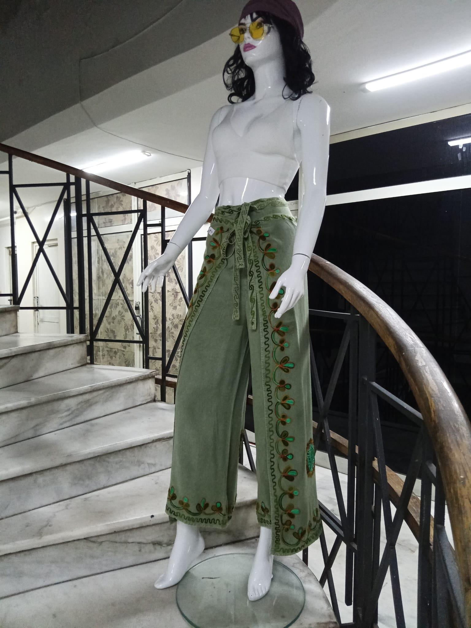 Otantik Nakış İşlemeli Harem Şalvar Bulmaca Pantolon(100 CM)