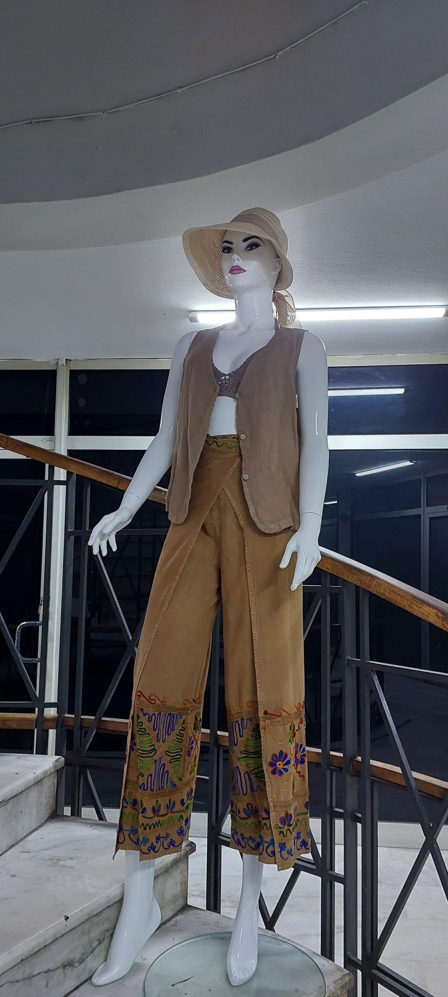 Otantik Nakış İşlemeli Harem Şalvar Bulmaca Pantolon
