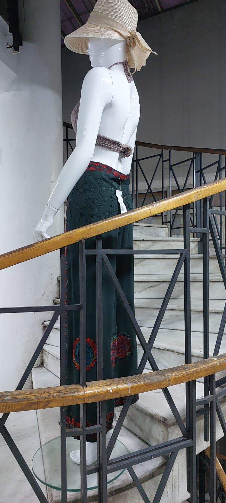 Otantik Nakış İşlemeli Harem Şalvar Bulmaca Pantolon