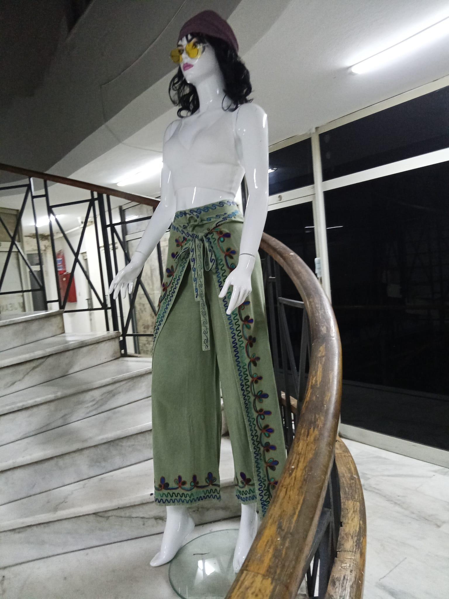 Otantik Nakış İşlemeli Harem Şalvar Bulmaca Pantolon(104 CM)