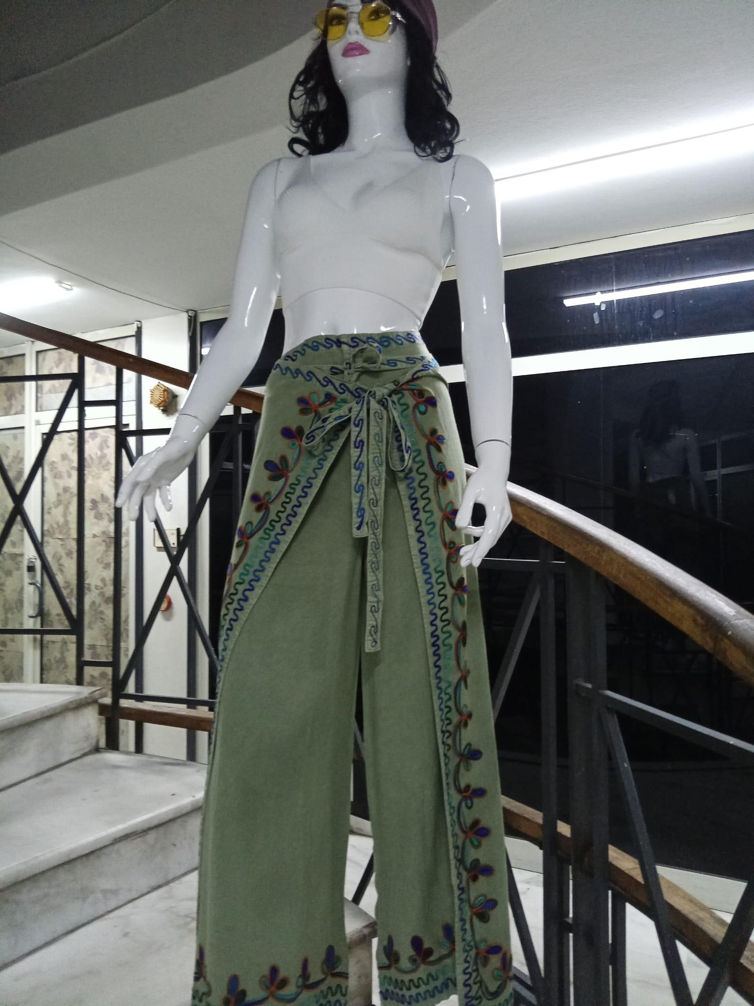 Otantik Nakış İşlemeli Harem Şalvar Bulmaca Pantolon(104 CM)