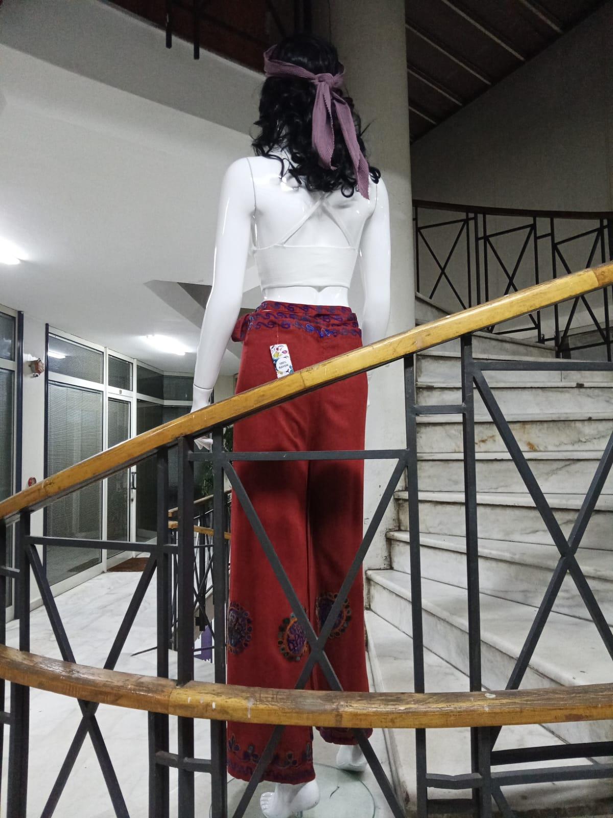 Otantik Nakış İşlemeli Harem Şalvar Bulmaca Pantolon(104 CM)