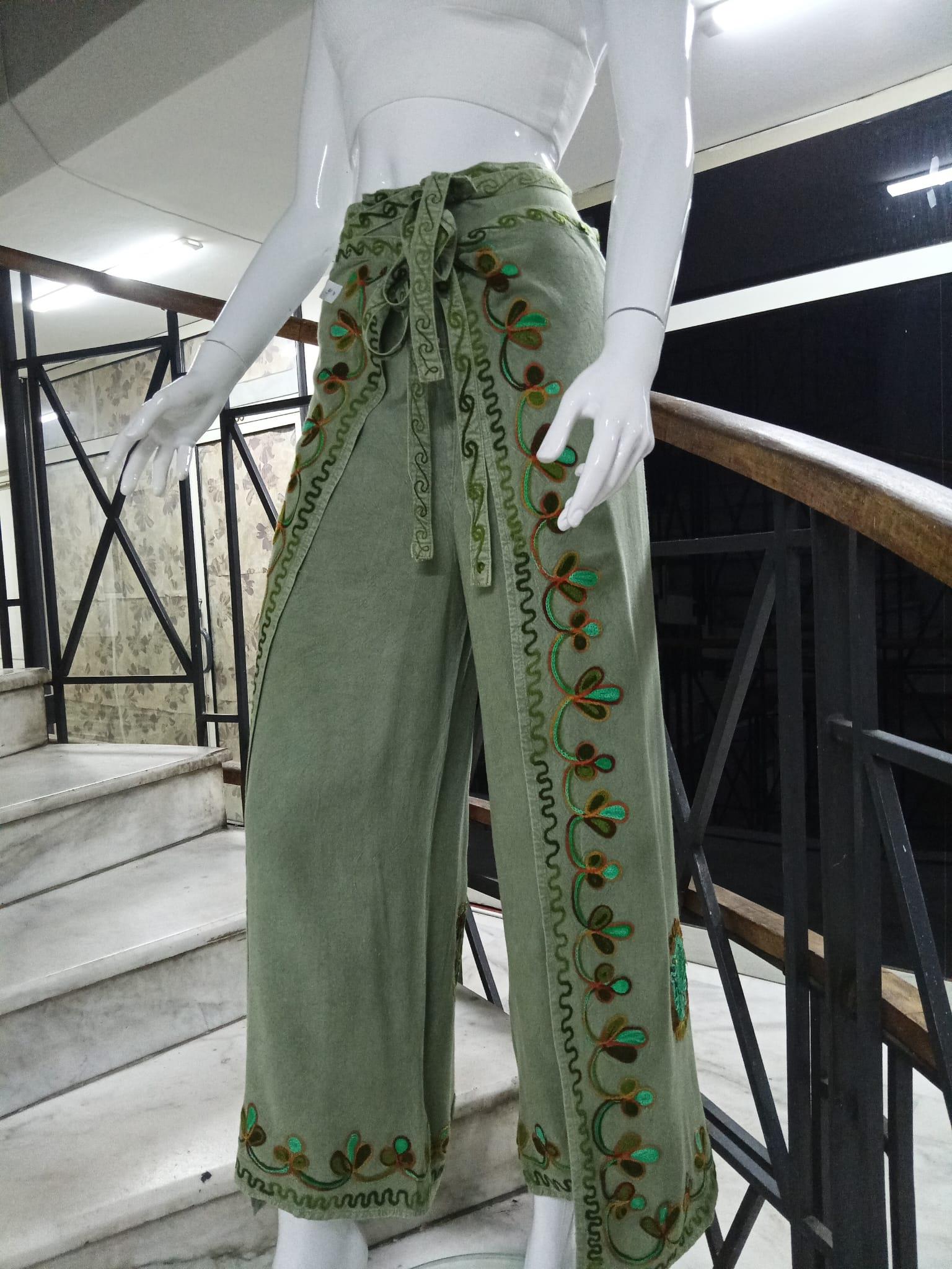 Otantik Nakış İşlemeli Harem Şalvar Bulmaca Pantolon(100 CM)