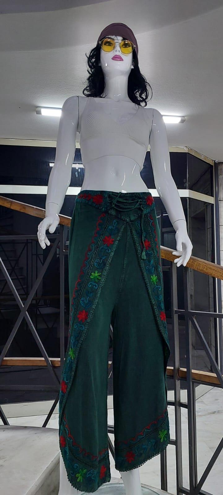 Otantik Nakış İşlemeli Harem Şalvar Pantolon 