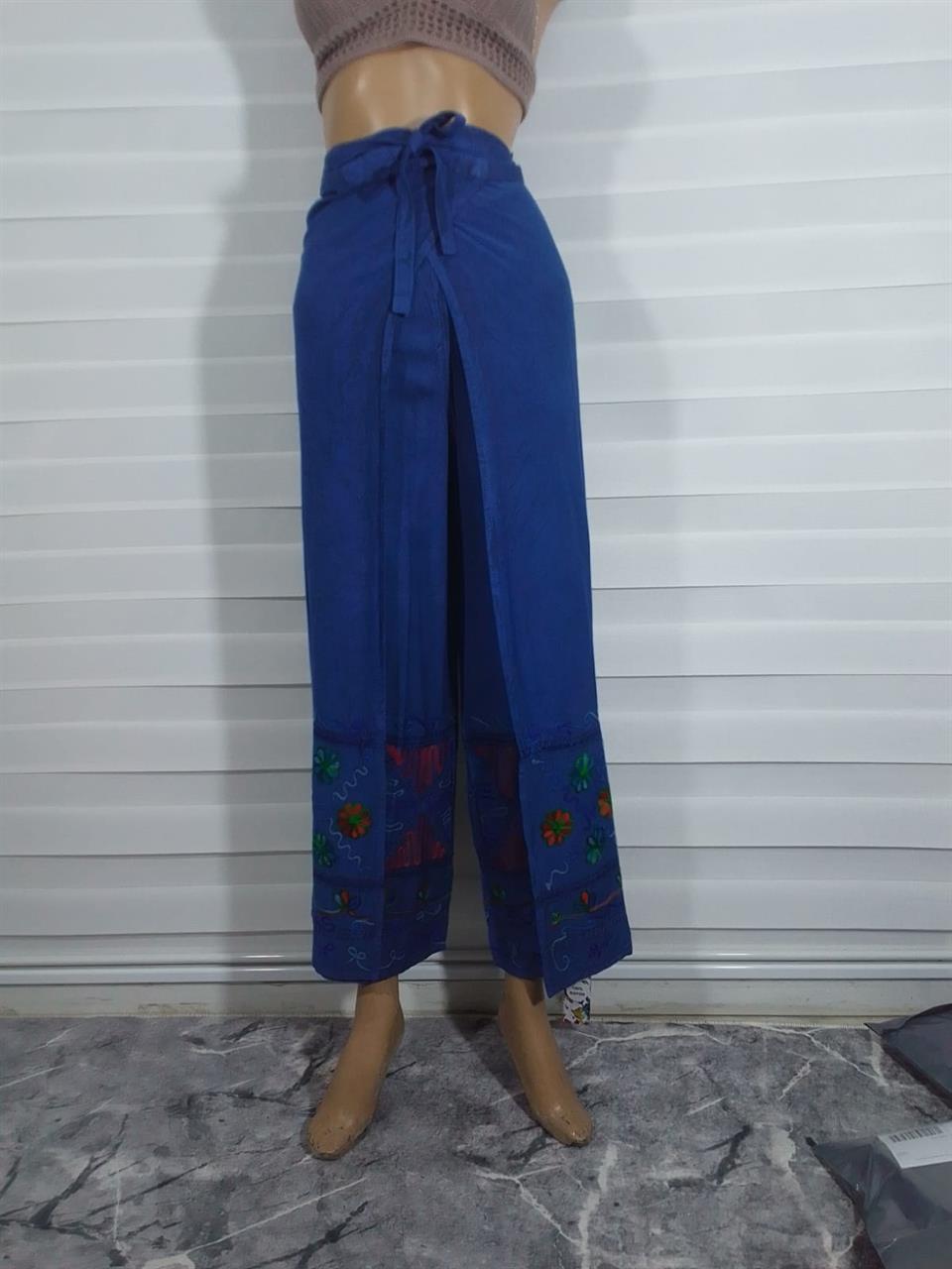 Otantik Nakış İşlemeli Harem Şalvar Pantolon