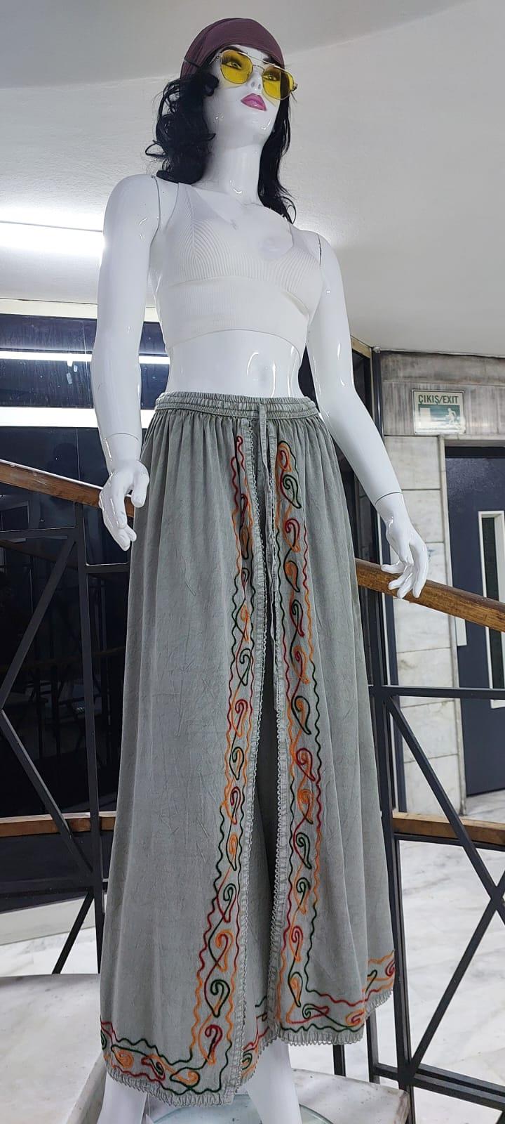 Otantik Nakış İşlemeli Harem Şalvar Pantolon 