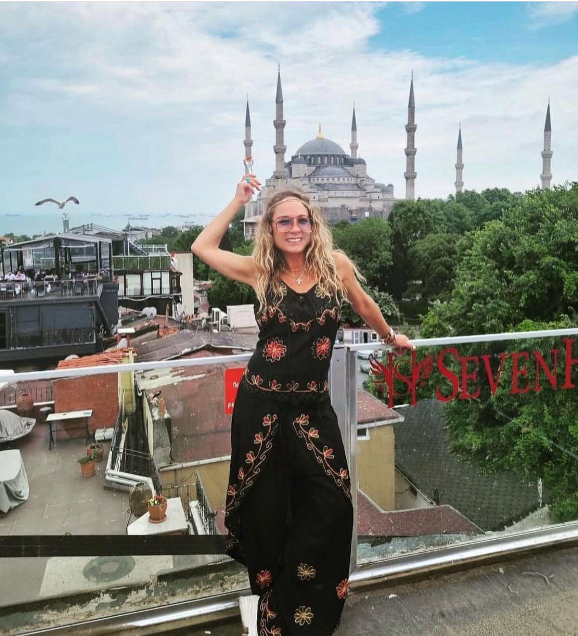 Otantik Nakış İşlemeli Harem Şalvar Pantolon Buluz Takım