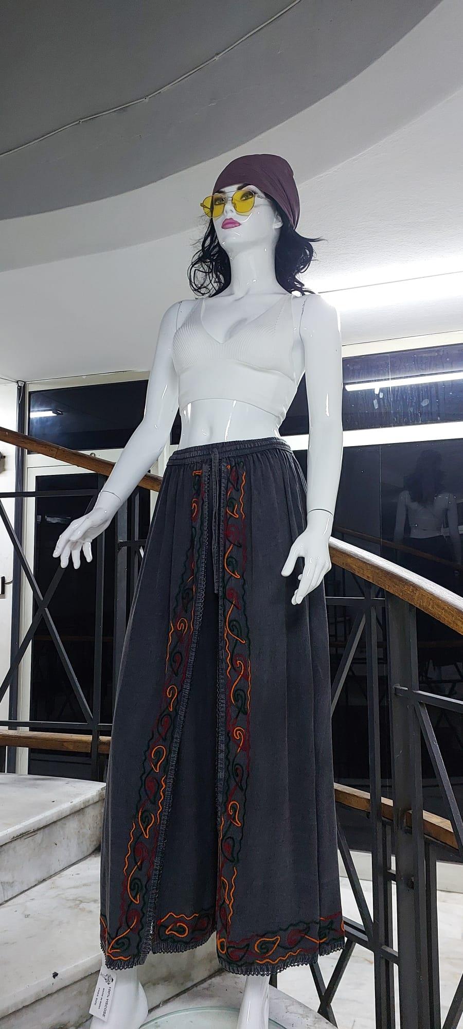 Otantik Nakış İşlemeli Harem Şalvar Pantolon 