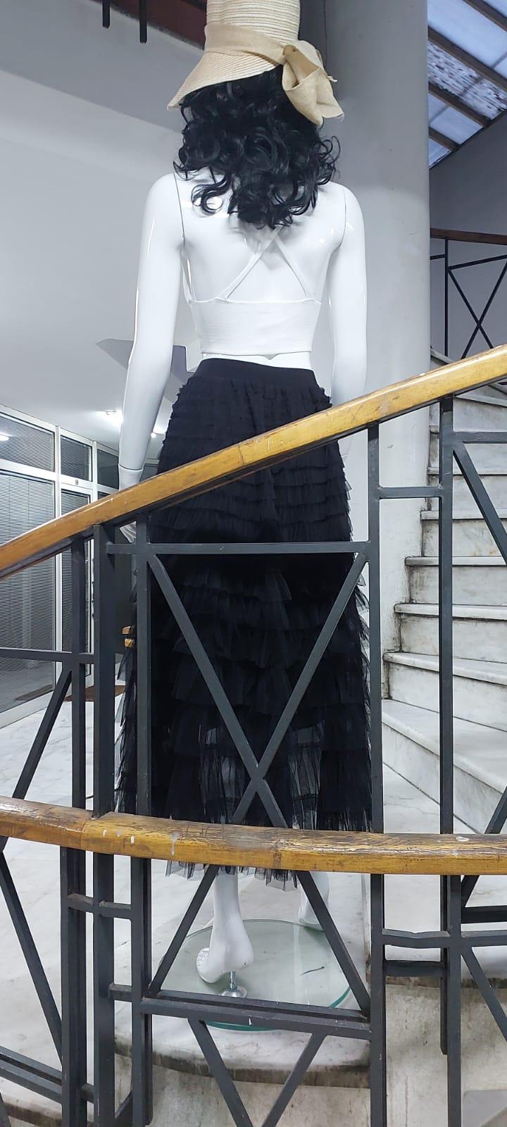Özel Tasarım Kabarık Tüllü Model Astarlı Etek