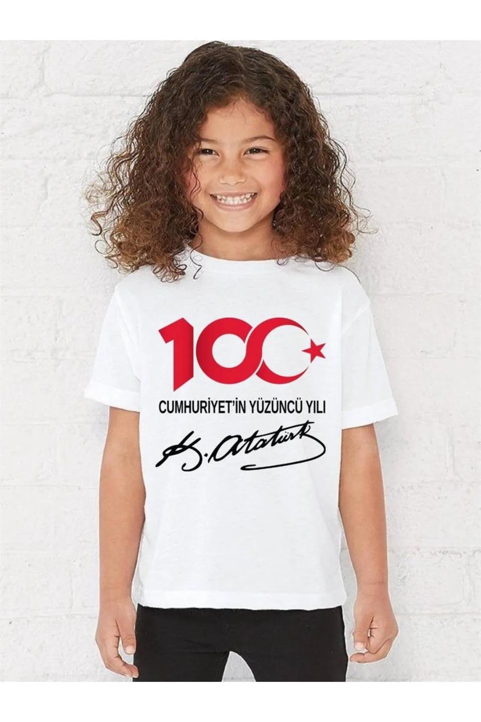 Unisex Cumhuryetin 100. yılı Kısa Kol T-Shirt