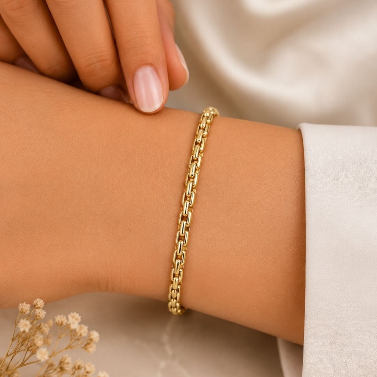  14 Ayar Altın Zincir Bileklik