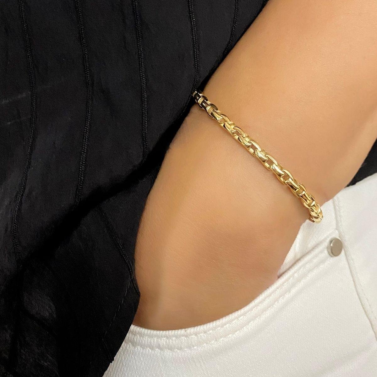  14 Ayar Altın Zincir Bileklik