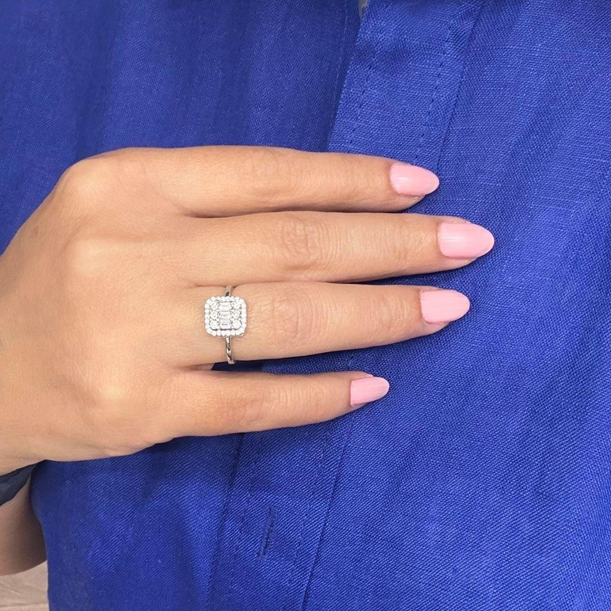 14 Ayar Altın Baget Yüzük