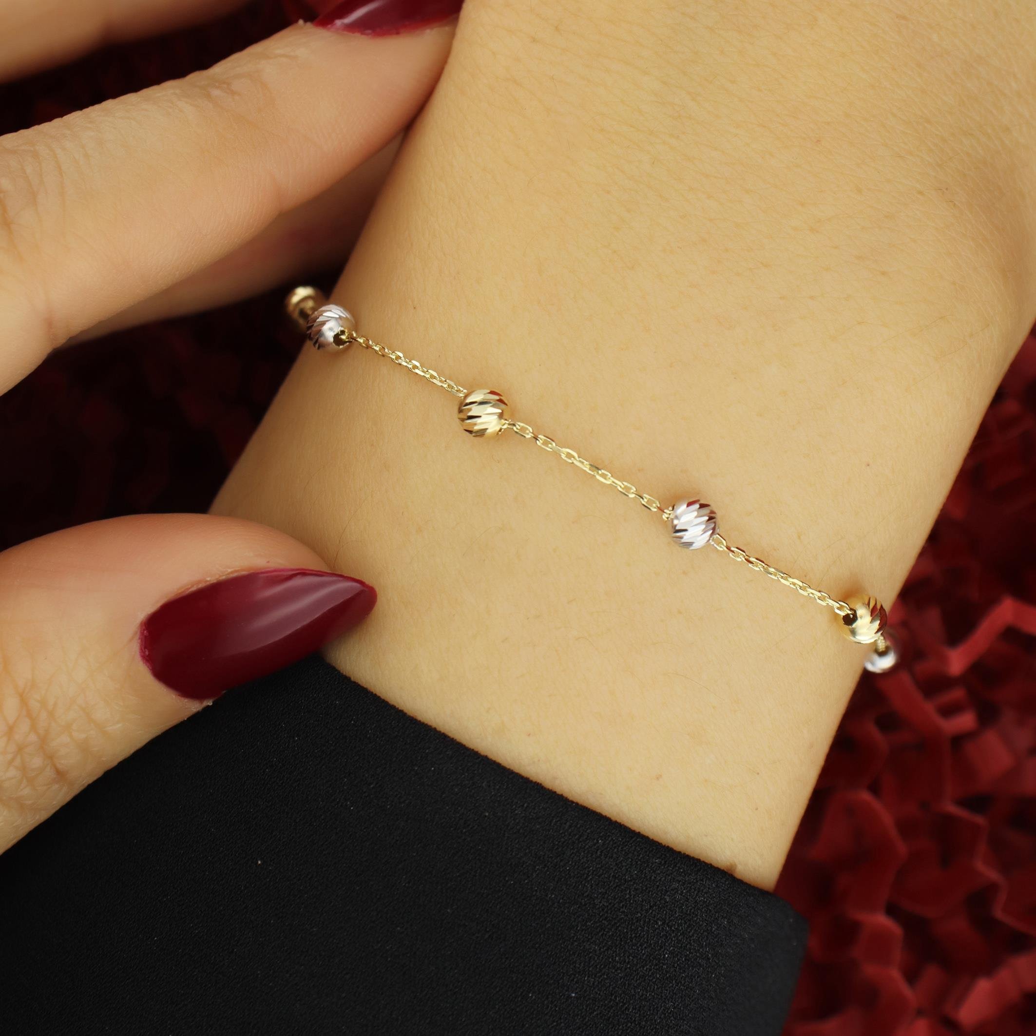 14 Ayar Altın Dorika Toplu Bileklik