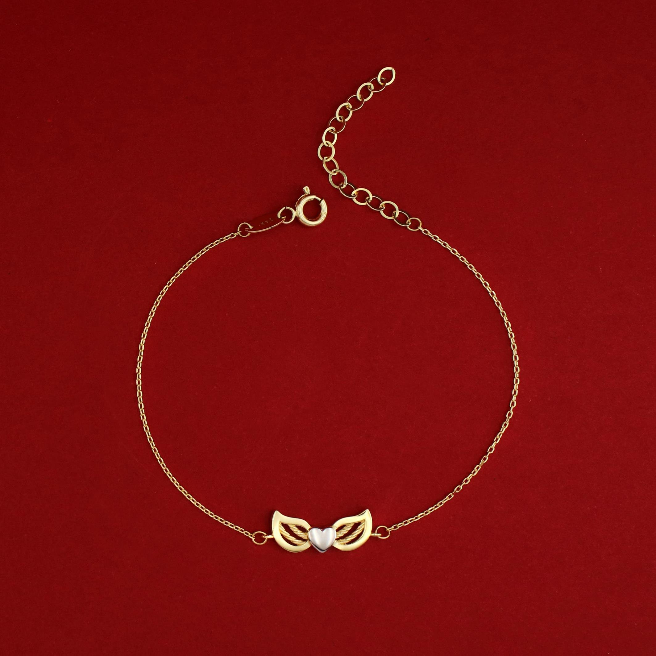 14 Ayar Altın Melek Kanadı Bileklik