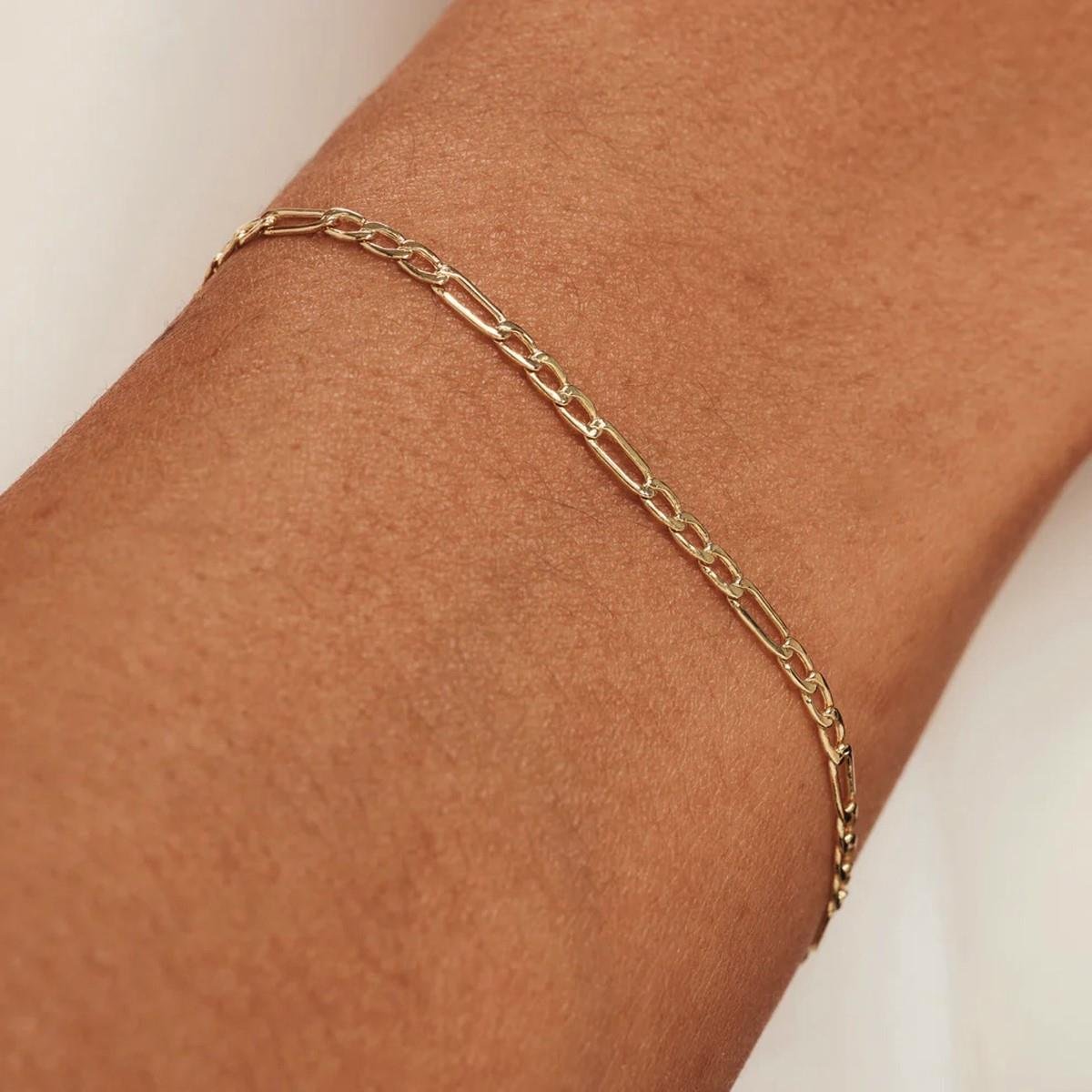 Altın Figaro Zincir Bileklik