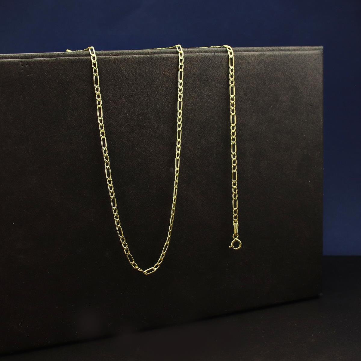 Altın Figaro Zincir Kolye Bileklik Takımı