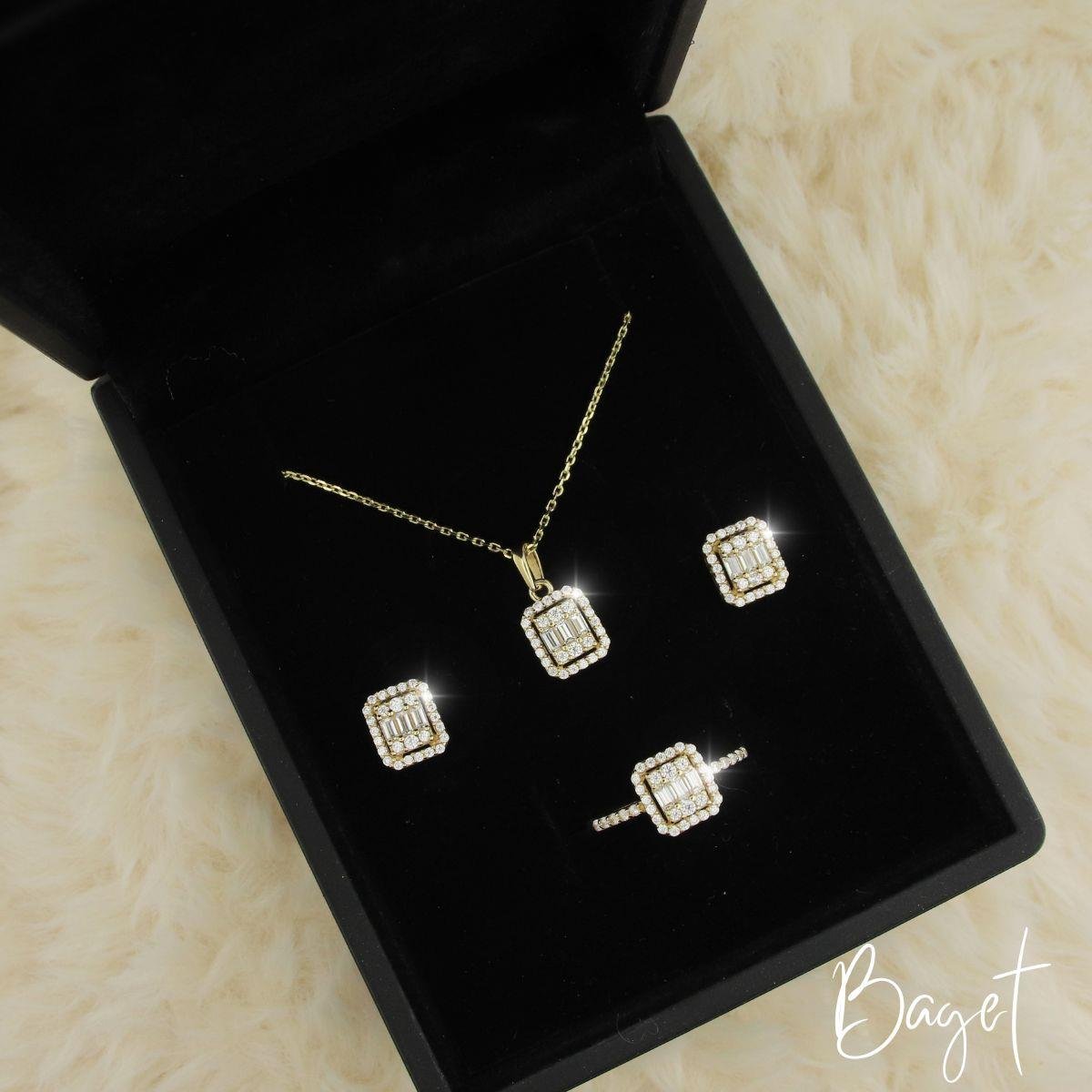 Baget Altın Set Üçlü Takım