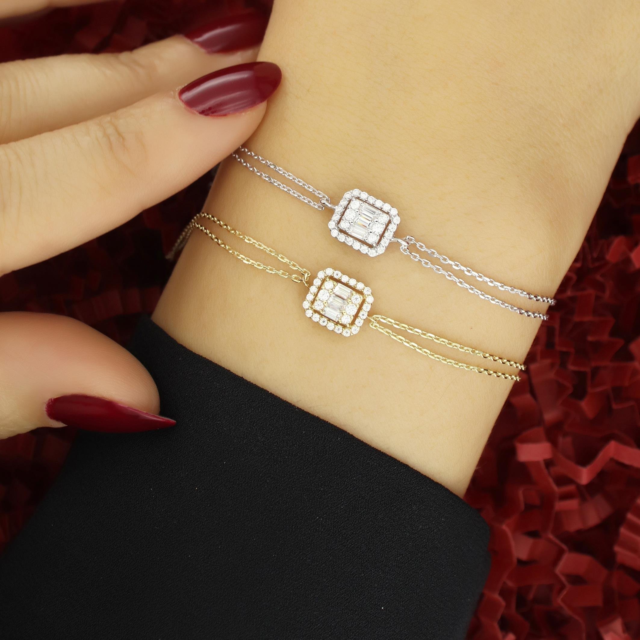 Baget Taşlı Altın Bileklik BLA 119 01 05 00