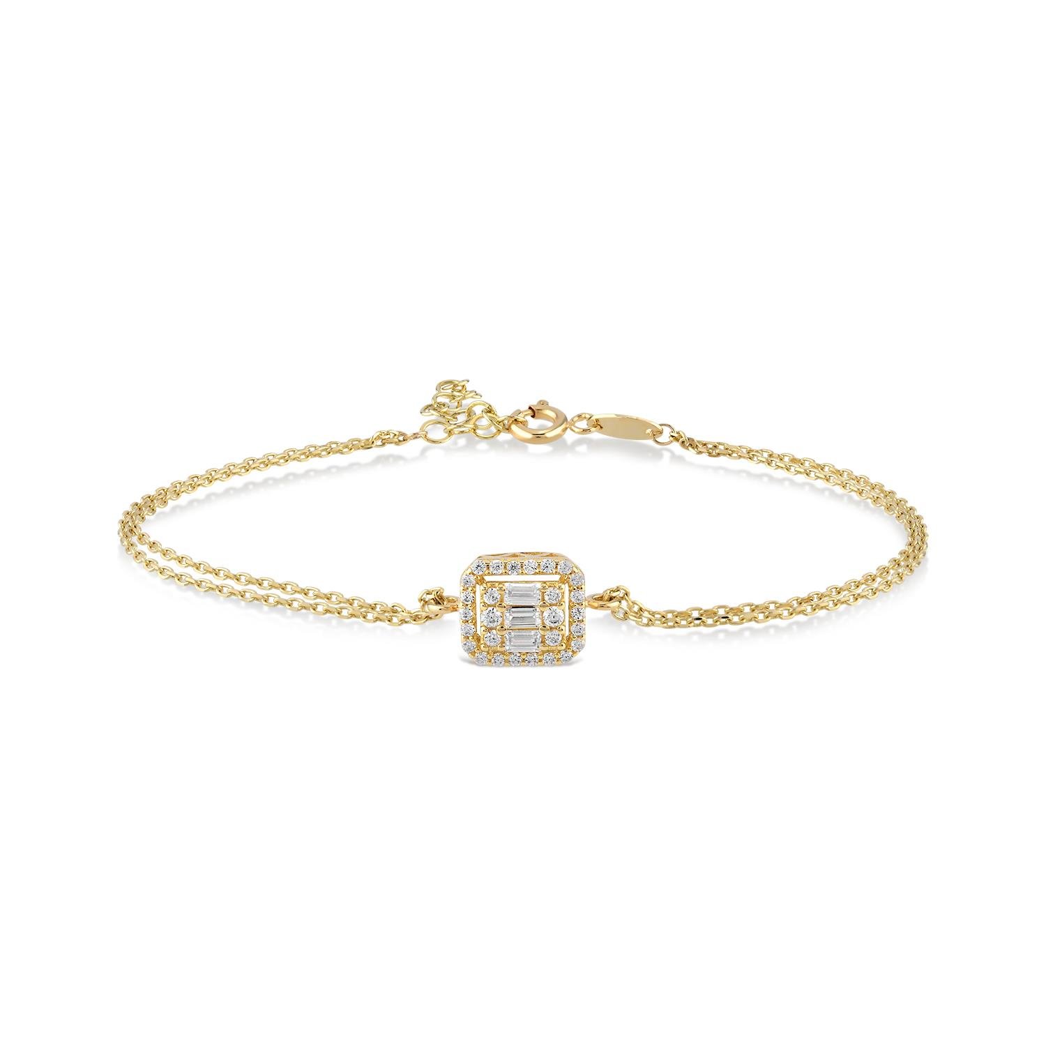 Baget Taşlı Altın Bileklik BLA 119 01 05 00