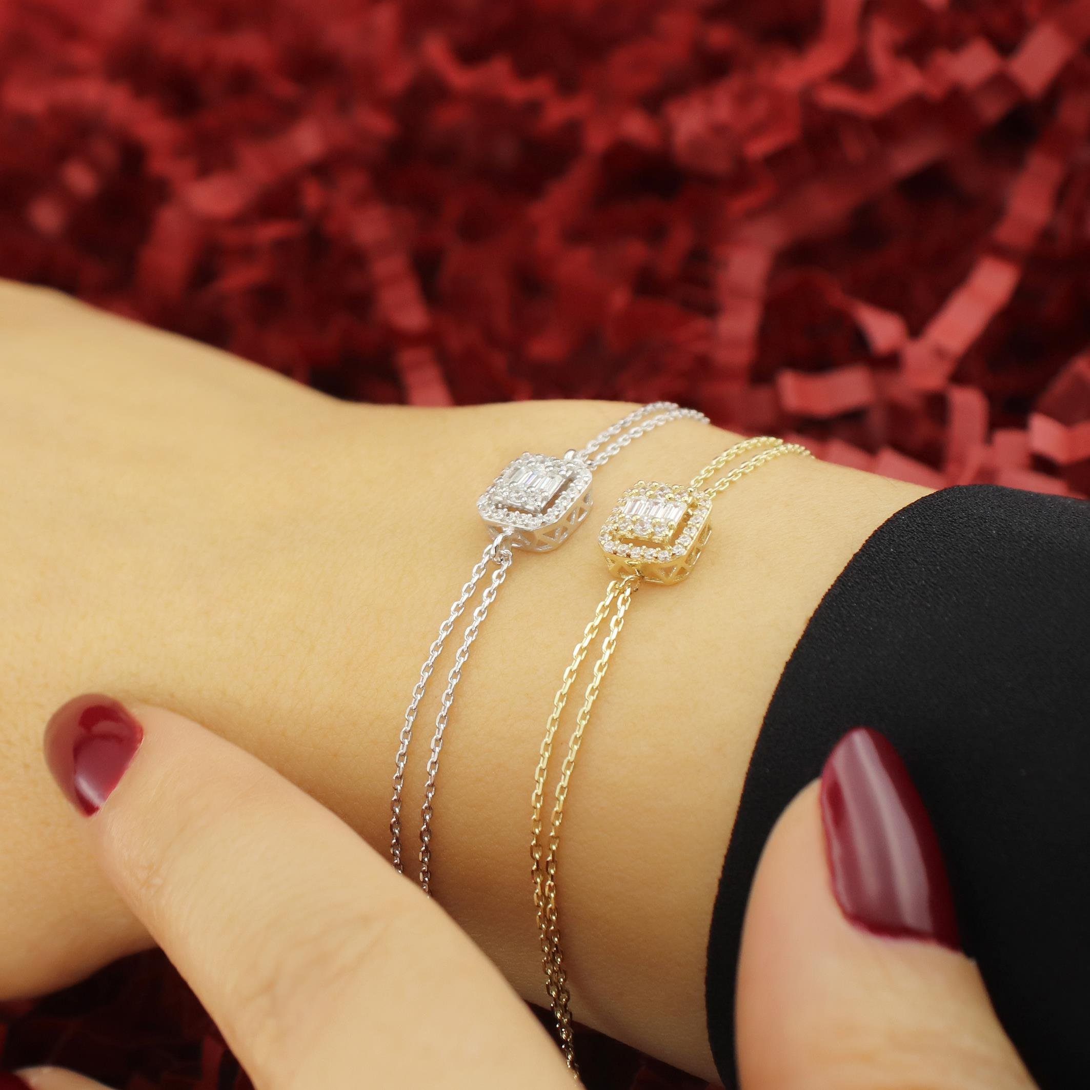 Baget Taşlı Altın Bileklik BLA 119 01 05 00