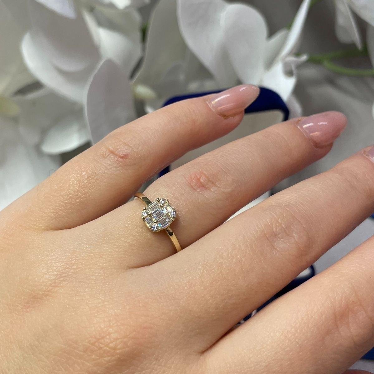 Baget Taşlı Altın Fantazi Yüzük YZA 111 01 05 00