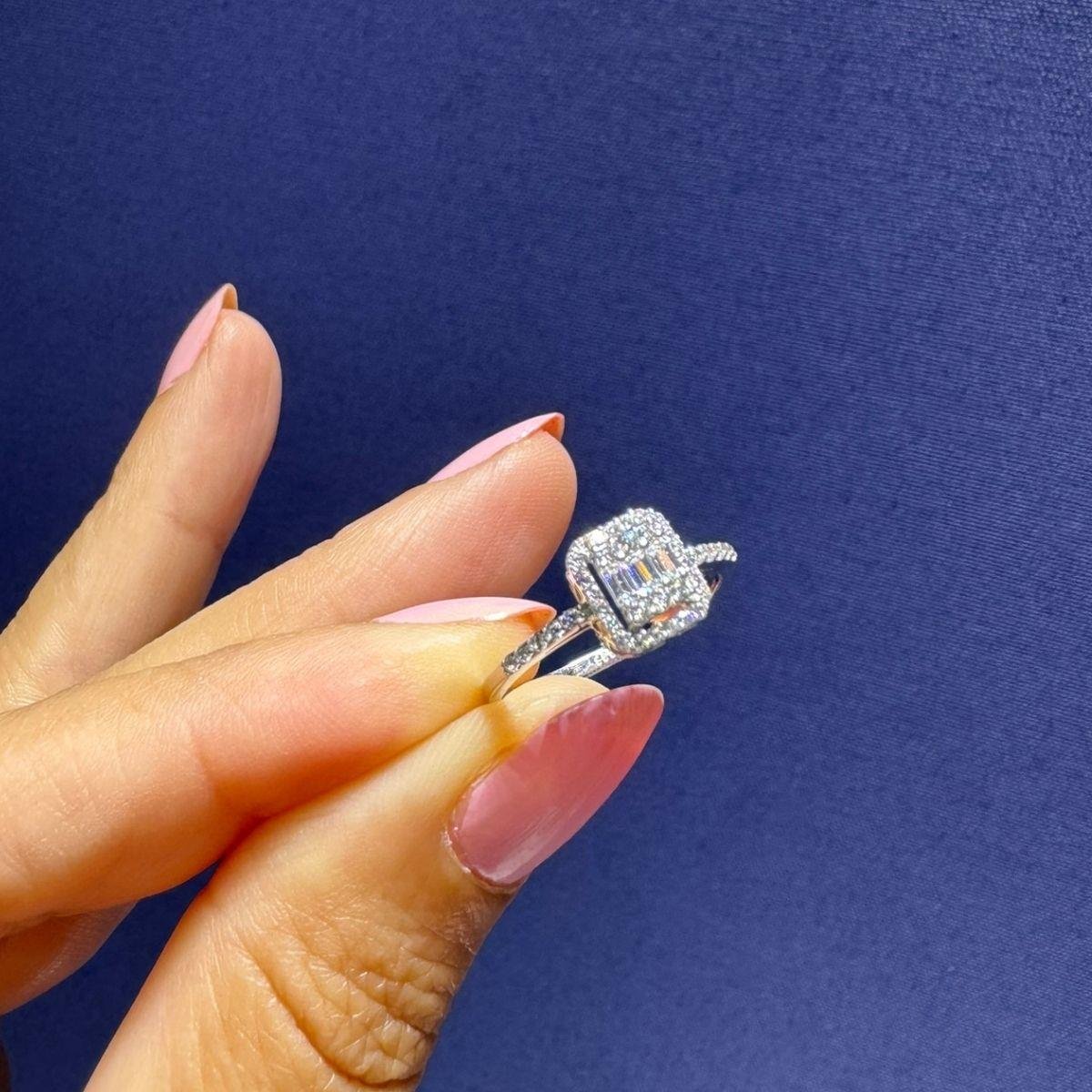 Baget Taşlı Altın Yüzük YZA 121 02 05 00