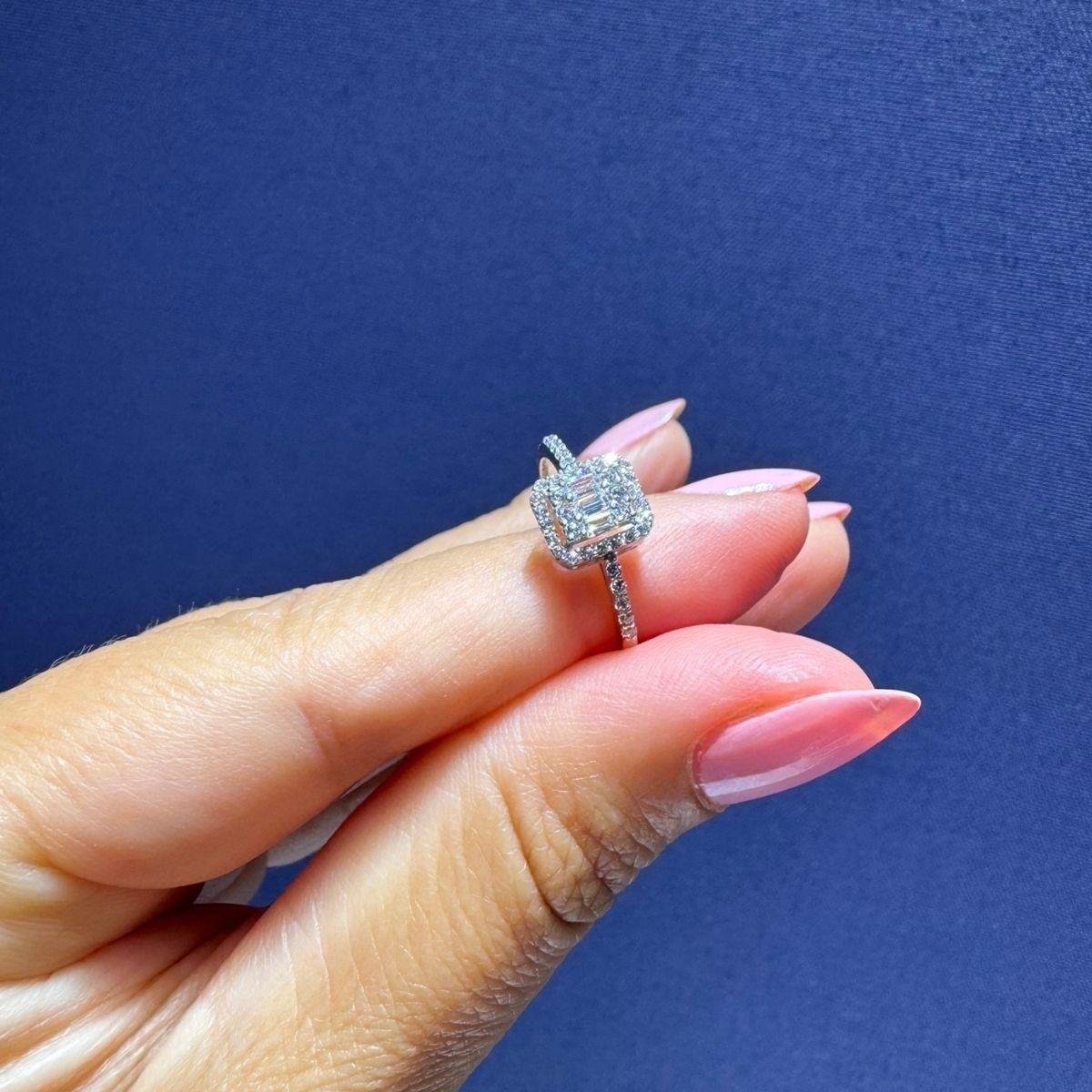 Baget Taşlı Altın Yüzük YZA 121 02 05 00