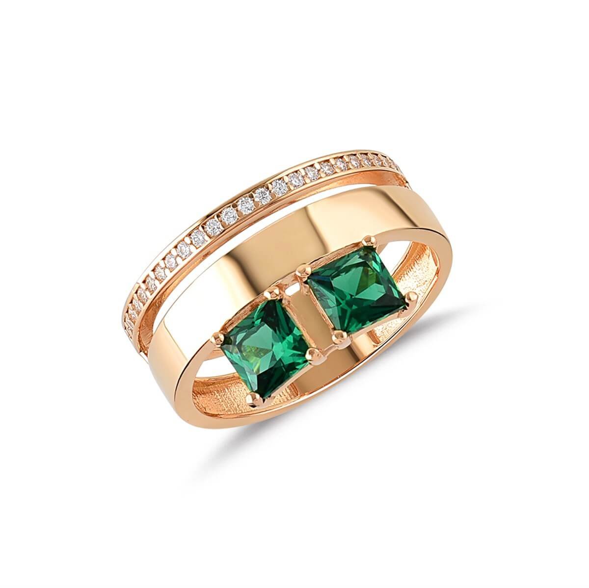 Baget Taşlı  Gümüş Fantazi Yüzük