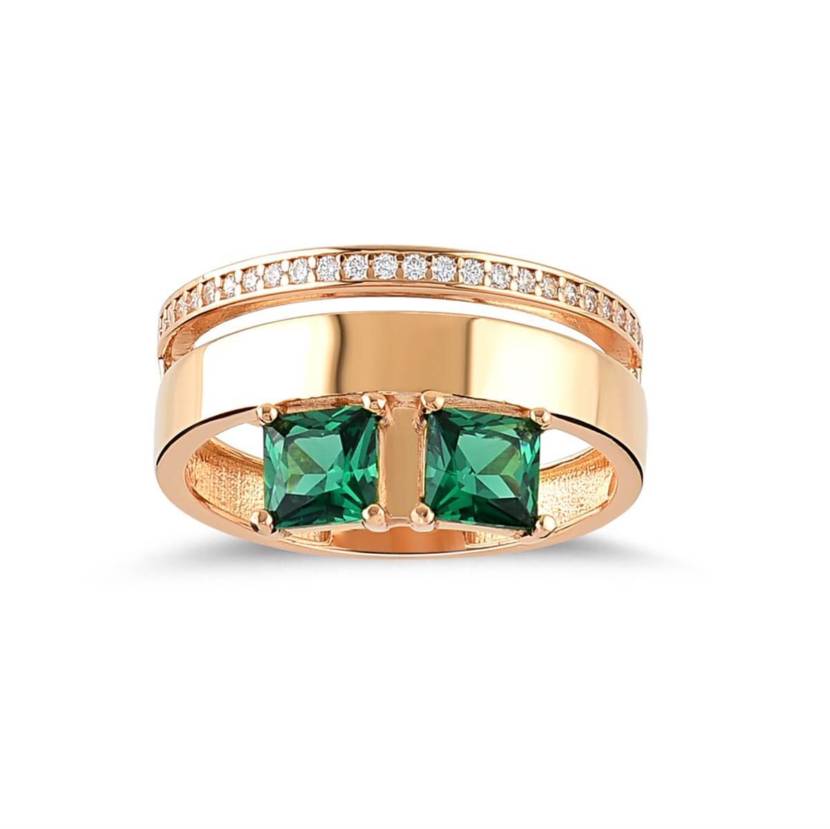 Baget Taşlı  Gümüş Fantazi Yüzük