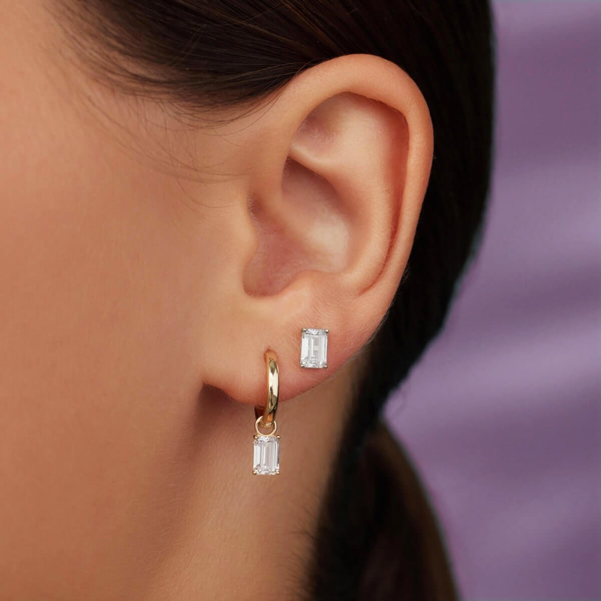 Baget Tektaş Altın Küpe KPA 153 01 05 00