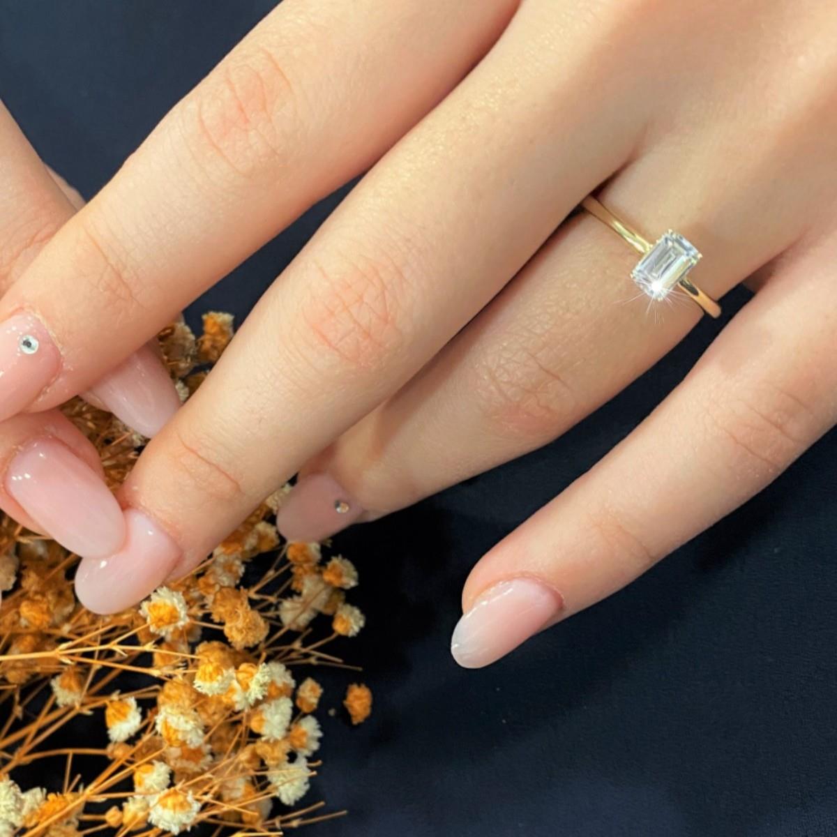 Baget Tektaş Altın Yüzük YZA 128 01 05 00