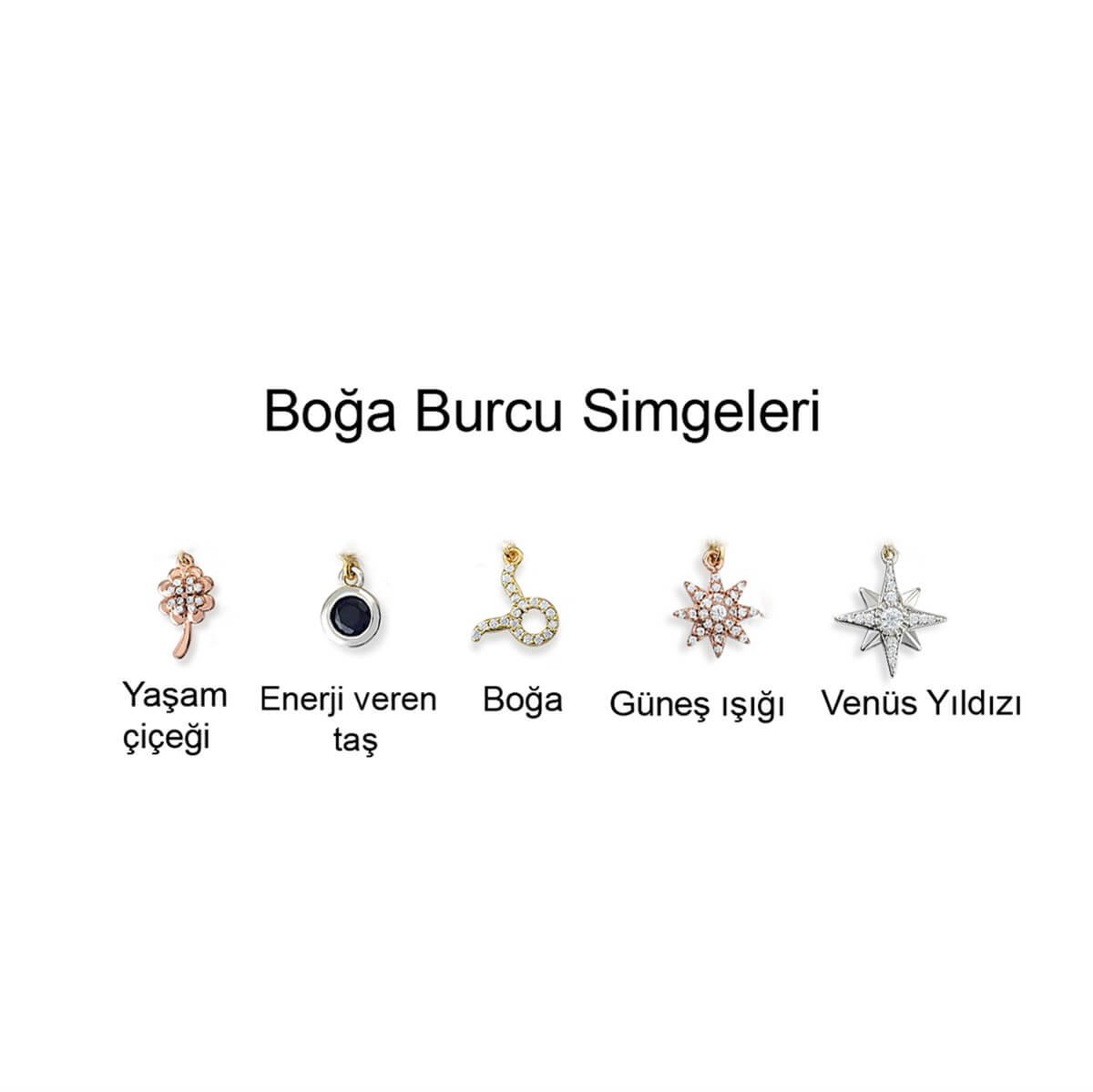 Boğa Burcu Gümüş Bileklik