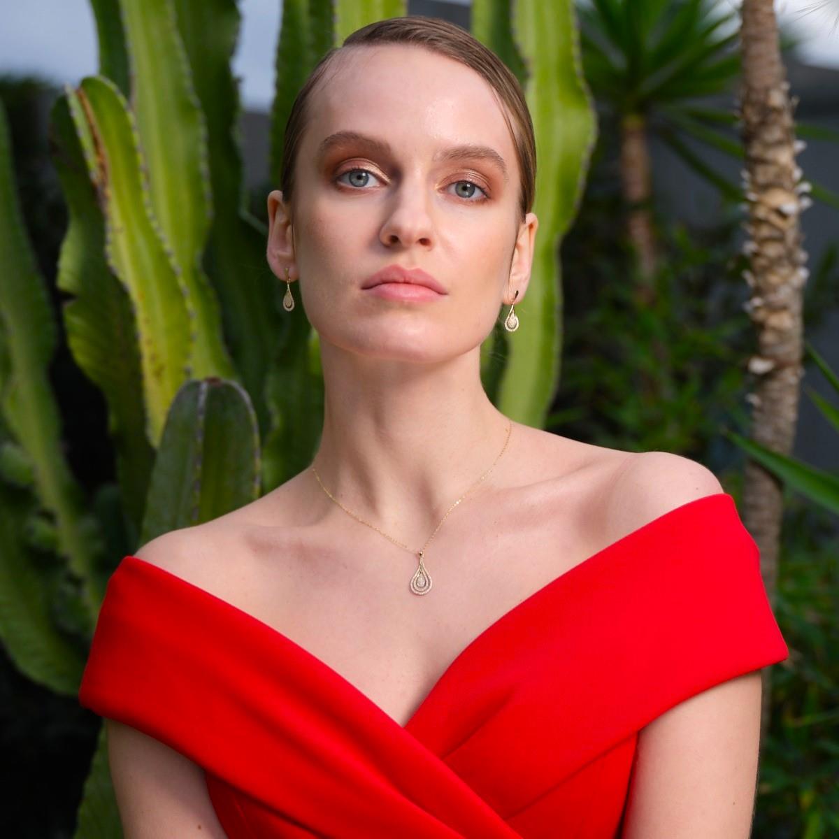 Damla Figürlü Altın Küpe KPTA 105 01 05 00