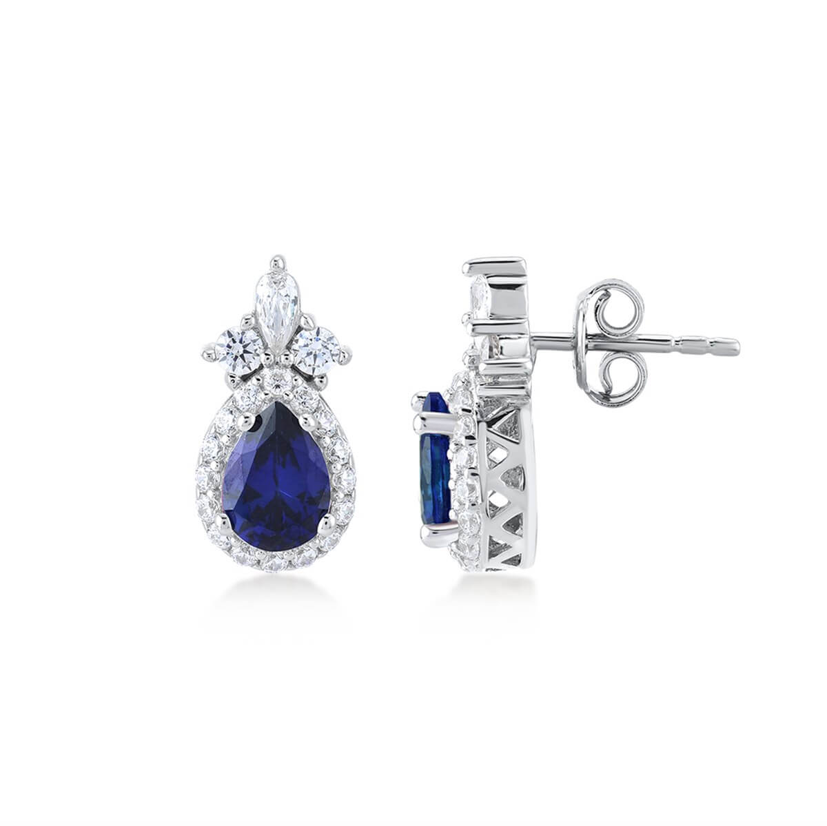 Damla Taşlı Gümüş Fantezi Set